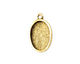 Nunn Design Antique Gold (plated) Mini Oval Frame Charm 19x12mm