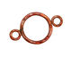 Patricia Healey Copper Large Round Link w/ 2 Loops 34x21mm