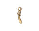TierraCast Antique Gold (plated) Saber Charm 5x20mm