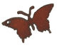 The Lipstick Ranch Rusted Iron Butterfly 25x44mm