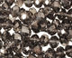 Smoky & Jet Hematite Crystal Faceted Rondelle 8mm