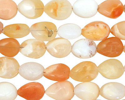 Mexican Fire Opal Flat Teardrop 8-9x7mm