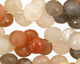 Moonstone (multi) Faceted Onion 9-10x9mm
