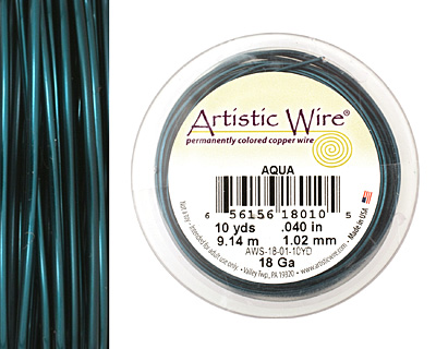 Artistic Wire Aqua 18 gauge, 10 yards