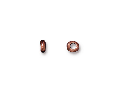 TierraCast Antique Copper (plated) Large Hole Nugget Heishi 5mm