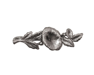 Ezel Findings Gunmetal Morning Glory Link 34x12mm