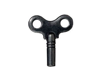 TierraCast Gunmetal Winding Key Charm 19x22mm
