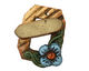 Poison Tree Polymer Clay Rainbow Flower Toggle Clasp 24x20mm, 21mm bar