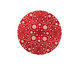 Lillypilly Red Geometrics Anodized Aluminum Disc 25mm, 24 gauge