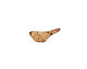 Kylie Parry Ceramic Rust Tiny Stone Bird 8x19mm