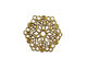 Stampt Antique Gold (plated) Poinsettia Filigree 22mm