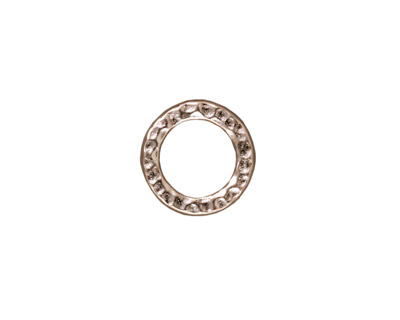 TierraCast Rhodium (plated) Medium Hammertone Ring 13mm