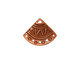 TierraCast Antique Copper (plated) Ethnic Fan Link 15x19mm