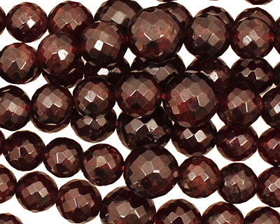 Garnet Faceted Round Graduated 6-10mm