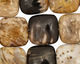 Palm Jasper Puff Square 14mm