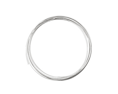 German Style Wire Silver (plated) Half Round 20 gauge, 3 meters