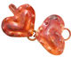 Patricia Healey Copper 2 Heart Hook & Eye Clasp 49x26mm