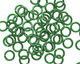 Green Enameled Copper Round Jump Ring 6.5mm, 18 gauge