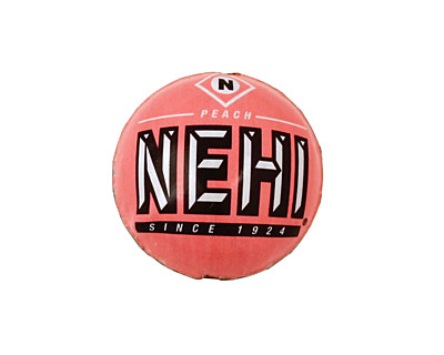 Trinket Foundry Peach Bottle Cap Puff Coin 22mm