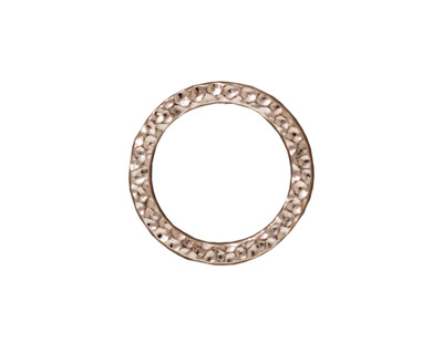 TierraCast Rhodium (plated) Large Hammertone Ring 19mm