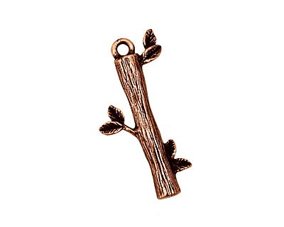 Ezel Findings Antique Copper Lucky Tree Pendant 14x27mm