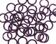 Purple Enameled Copper Round Jump Ring 8mm, 18 gauge