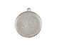 Nunn Design Sterling Silver (plated) Grande Circle Bezel Pendant 38x34mm