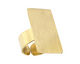 Brass Adjustable Rectangle Ring 28x15mm
