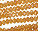 Medium Topaz AB Crystal Faceted Rondelle 6mm