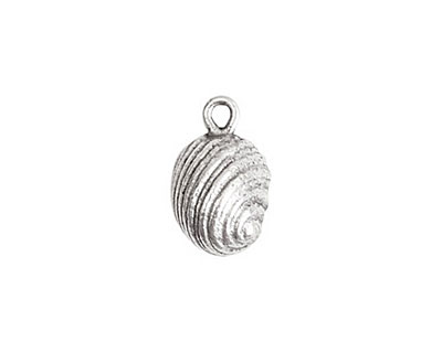 Nunn Design Antique Silver (plated) Snail Charm 10x16mm