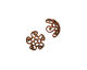 Stampt Antique Copper (plated) Fancy Swirl Bead Cap 10x4mm