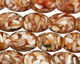 Shell Mosaic (amber) Rice 16x12mm