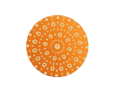 Lillypilly Orange Crochet Anodized Aluminum Disc 25mm, 24 gauge