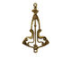 Stampt Antique Gold (plated) Nouveau Drop Connector 23x32mm
