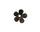 C-Koop Enameled Metal Black 5 Petal 15mm