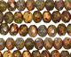 Czech Glass Mountain Walk Fire Polished Rondelle 6x9mm