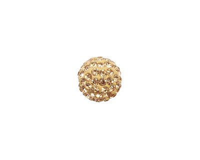 Light Colorado Topaz Pave Round 10mm