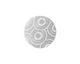 Lillypilly Silver Dandelion Anodized Aluminum Disc 19mm, 22 gauge