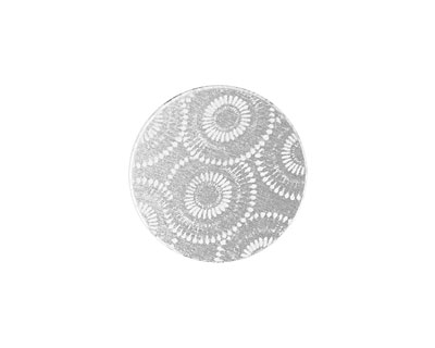 Lillypilly Silver Dandelion Anodized Aluminum Disc 19mm, 22 gauge