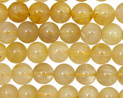 Rutilated Quartz Round 8mm