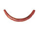 Patricia Healey Copper Curved Textured Tube Bead 39x9mm