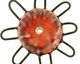 Jangles Ceramic Pink, Red Pinwheel 43-49mm