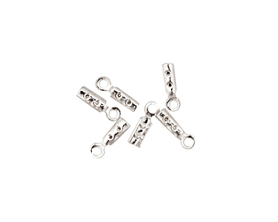 Silver (plated) Foldover Crimp End 8x2.5mm