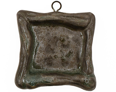 Gaea Ceramic Antique on Chocolate Square Bezel 25mm