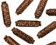 Antique Copper Pattern Pressed Oval 22x6mm