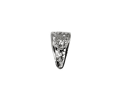 Silver (plated) Filigree Bail w/ Hook 8x15mm