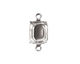 Nunn Design Sterling Silver (plated) Octagon Prong Setting 17x9mm