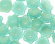 Czech Glass Turquoise (matte) 6 Petal Daisy 4x12mm