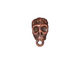 TierraCast Antique Copper (plated) .25 ID Skull Bail 8x12mm