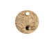 Nunn Design Antique Gold (plated) Decorative Small Circle Bezel Tag 20mm